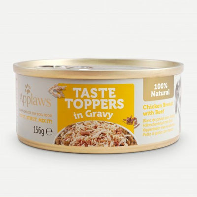 Applaws Taste Toppers Chicken & Beef In Gravy 12x156g